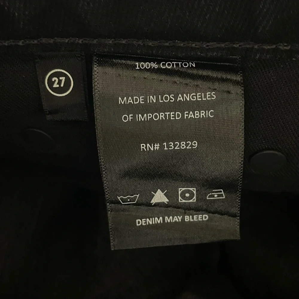 NWOT GRLFRND Hailey Low Rise Slim Boot Jeans Pants Womens 27 in Manhattan Coated - Picture 12 of 16